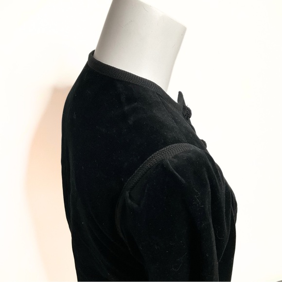 Vintage Sottana David Lohman Womens Sophisticated Velvet Blazer SZ 4 Whimsigoth - Picture 2 of 6